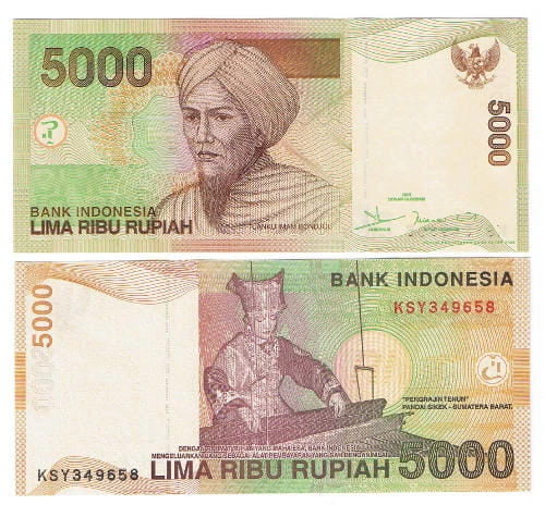 Indonezja 5000 Rupiah 2015 r. UNC