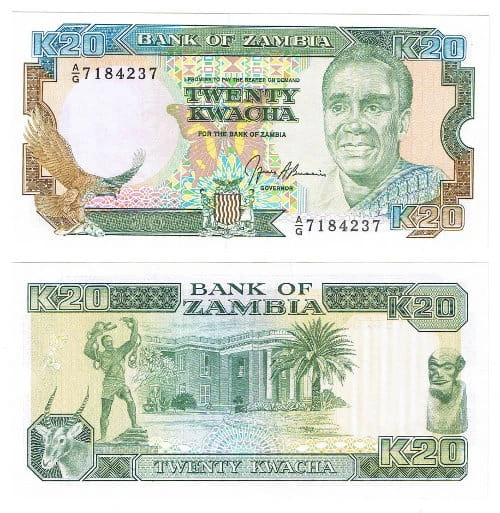 Zambia 20 Kwacha UNC