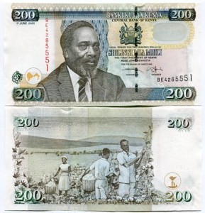 Kenia 200 Shillings 2005 r. UNC