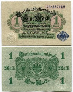 Niemcy 1 Marka 1914 r. UNC