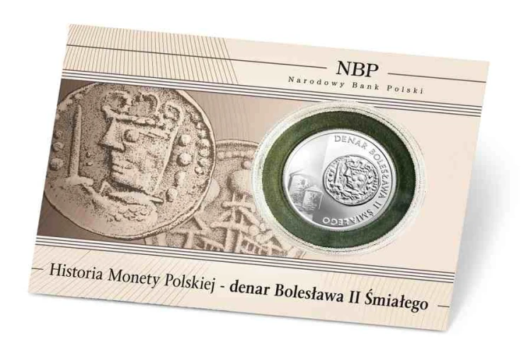 5 zł Historia Monety Polskiej – denar Bolesława Śmiałego blister