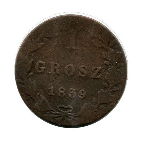 Polska 1 grosz 1839 r.