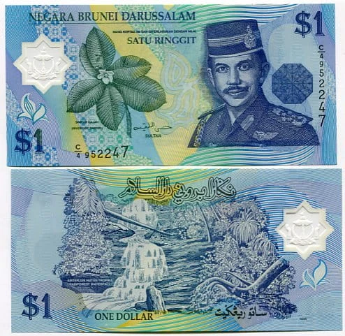 Brunei 1 Ringgit 1996 r. Polimer UNC