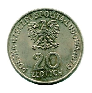 20 złotych Międzynarodowy Dzień Dziecka 1979 r.