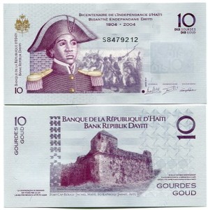 Haiti 10 Gourdes 2010 r. UNC