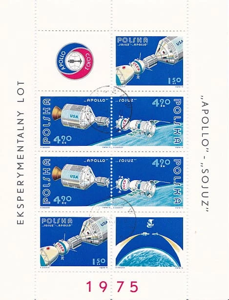 Bloczek 1975 r. Eksperymentalny lot Apollo - Sojuz