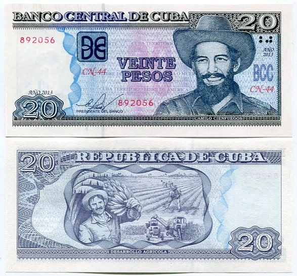 Kuba 20 Pesos 2013 r. UNC
