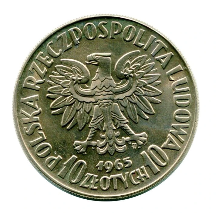 10 złotych VII Wieków Warszawy 1965 r. Próba