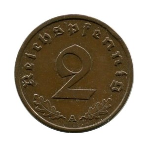 Niemcy 2 Pfennig 1939 r.