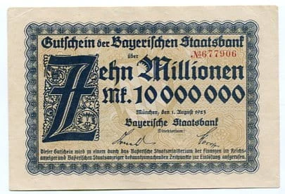 Niemcy 10 Millionen Mark 1923 r. 