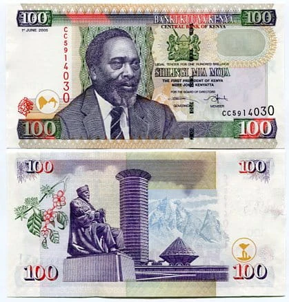 Kenia 100 Shillings r. UNC