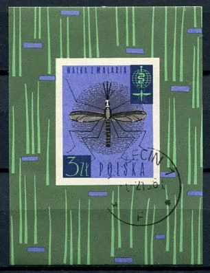 Znaczki 1962 r. Walka z malarią
