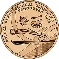 Moneta 2 zł 2010 r. Polska Reprezentacja Olimpijska Vancouver 2010