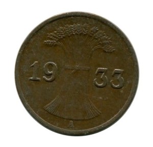 Niemcy 1 Pfennig 1933 r.
