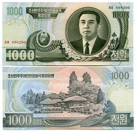 Korea Północna 1000 Won 2006 r. 