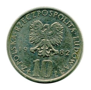 10 złotych Bolesław Prus 1982 r. 