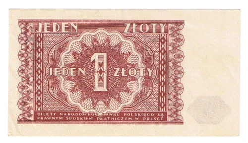 Banknot 1 zł 1946 r.