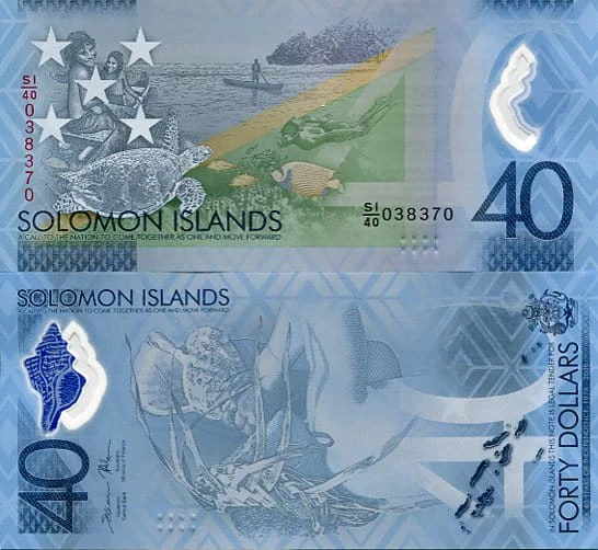 Wyspy Salomona 40 Dolary 2018 r. Polimer UNC