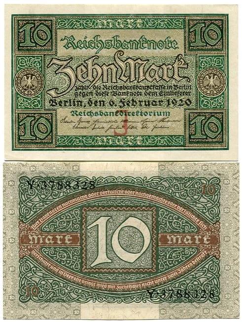 Niemcy 10 Marek 1920 r. UNC