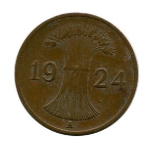 Niemcy 1 Pfennig 1924 r.