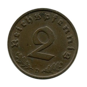 Niemcy 2 Pfennig 1937 r. 