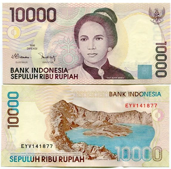Indonezja 10000 Rupiah 1998 r. UNC 