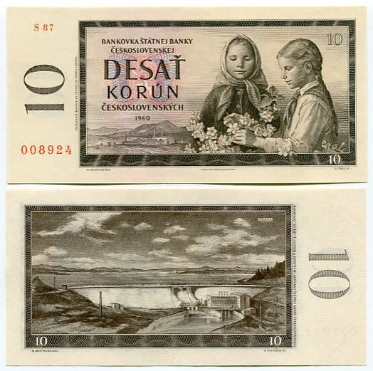 Czechosłowacja 10 Koron 1960 r. UNC