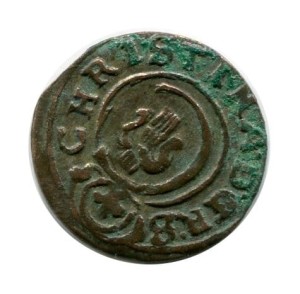 Szwecja Szeląg Krystyna Waza lata 1632 - 1654 r.