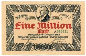 Niemcy 1 Million Mark 1923 r. 