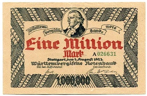 Niemcy 1 Million Mark 1923 r. 