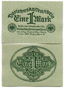 Niemcy 1 Marka 1922 r. UNC