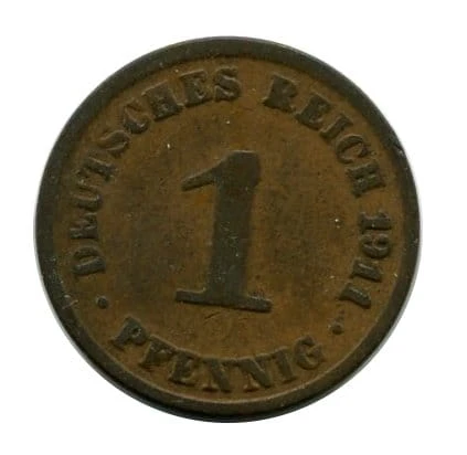 Niemcy 1 Pfennig 1909 r.