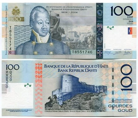 Haiti 100 Gourdes 2014 r. UNC
