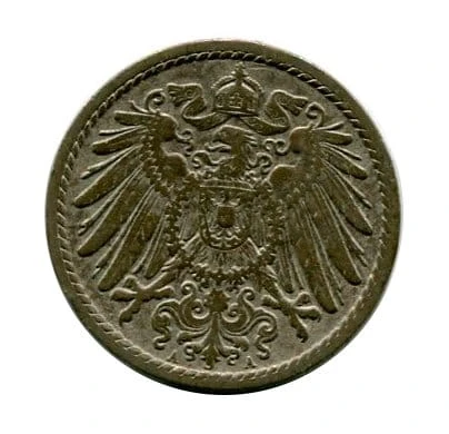 Niemcy 5 Pfennig 1907 r.