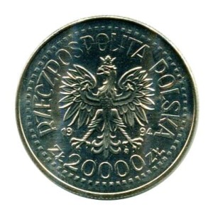 20 000 zł 75 lat Związku Inwalidów Wojennych RP 1994 r.
