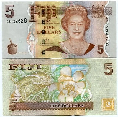 Fidżi 5 Dollars 2011 r. UNC