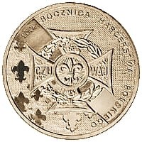 Moneta 2 zł 2010 r. 100. rocznica Harcerstwa Polskiego