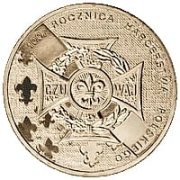 Moneta 2 zł 2010 r. 100. rocznica Harcerstwa Polskiego