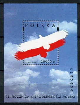 Znaczki 1993 r. 75 Rocznica odzyskania niepodległości przez Polskę