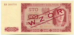 Banknot 100 zł 1948 r. WZÓR