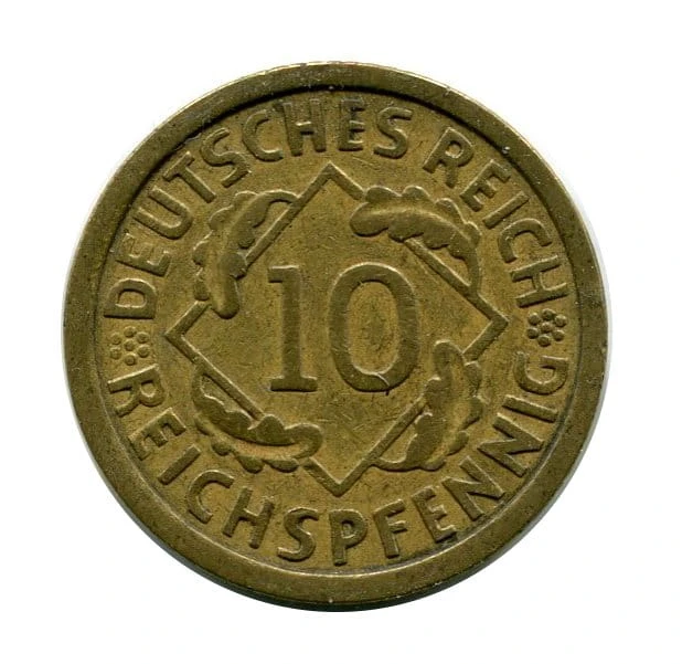 Niemcy 10 Pfennig 1925 r. 