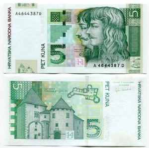 Chorwacja 5 Kuna 2001 r. UNC
