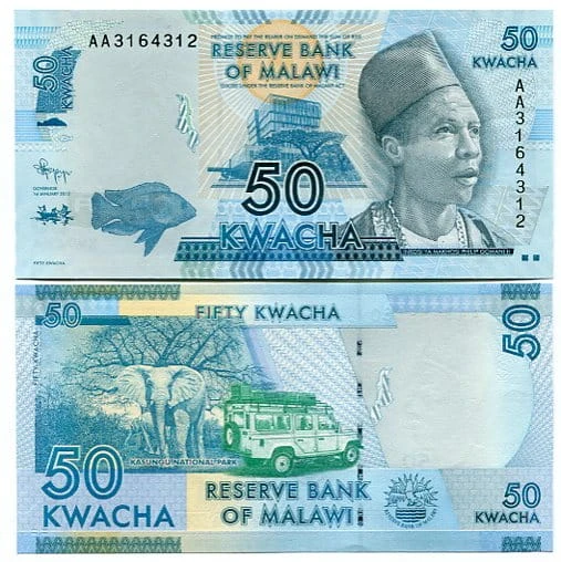 Malawi 50 Kwacha 2012 r.
