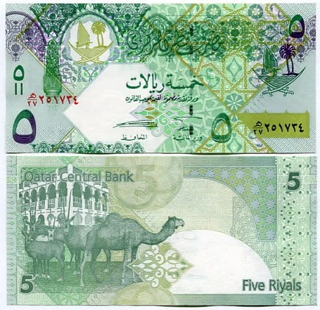 Katar 5 Rial 2008 r. UNC