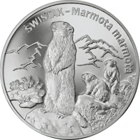 20 zł Zwierzęta świata – Świstak (łac. Marmota marmota)