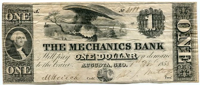 USA 1 Dolar 1858 r. Georgia