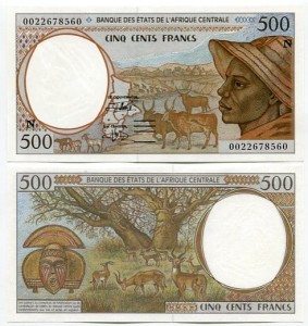 Gwinea Równikowa 500 Francs 2000 r. UNC