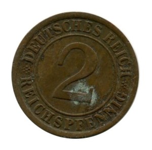 Niemcy 2 Pfennig 1925 r.