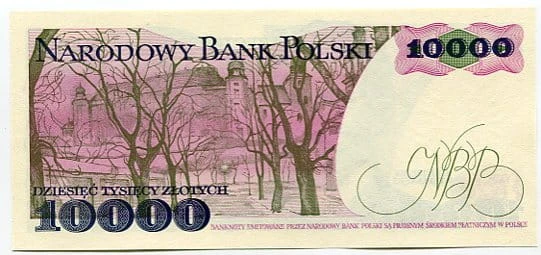 Banknot Polska 10000 zł z 1987 r.