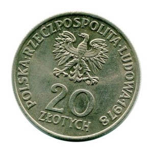 20 złotych Pierwszy Polak w Kosmosie Interkosmos 78 1978 r.